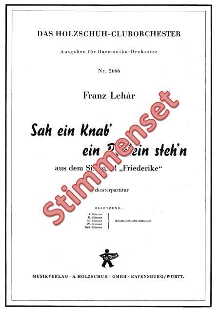 Sah ein Knab' ein Röslein steh'n
